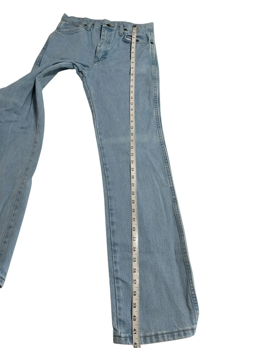 Vintage Wrangler 936GBK Light Wash Western Straight Leg Jeans 30x32 USA